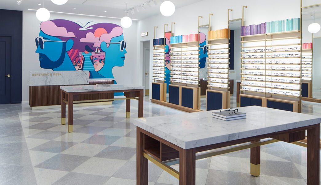 ejemplo de retail inverso: tienda física de Warby Parker en Hyannis
