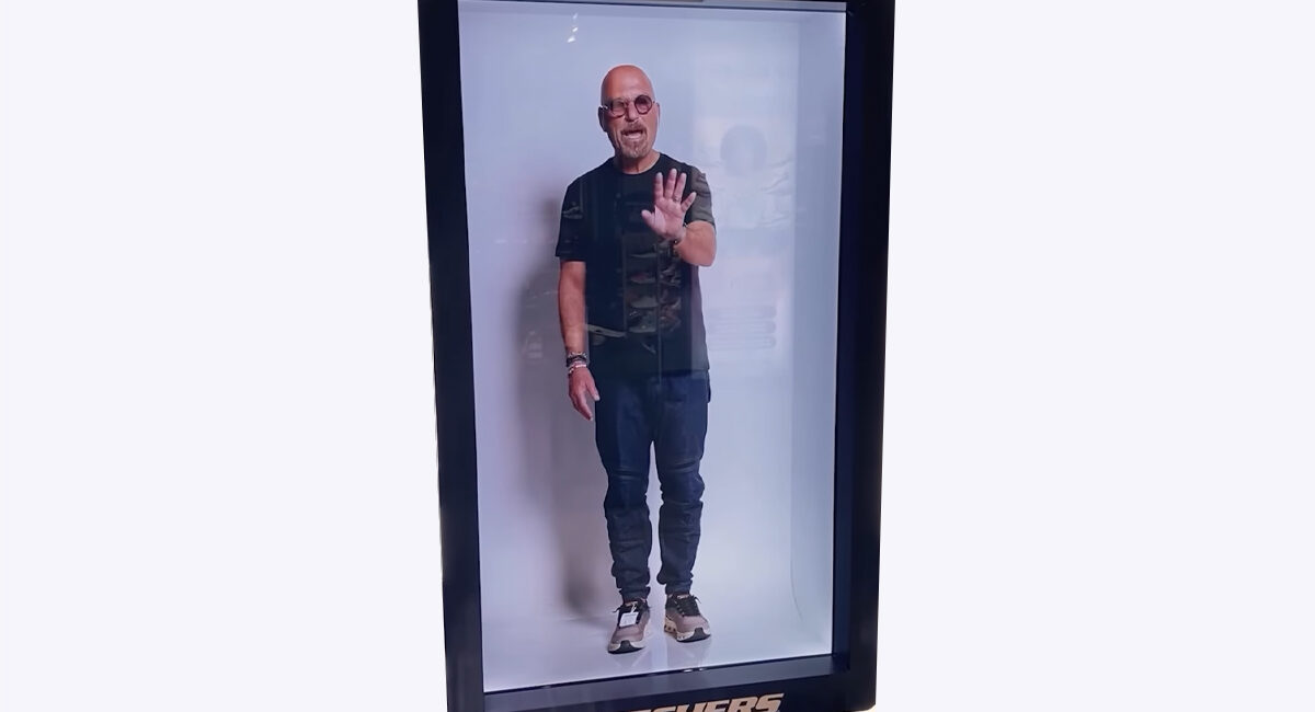 hologramas retail Skechers