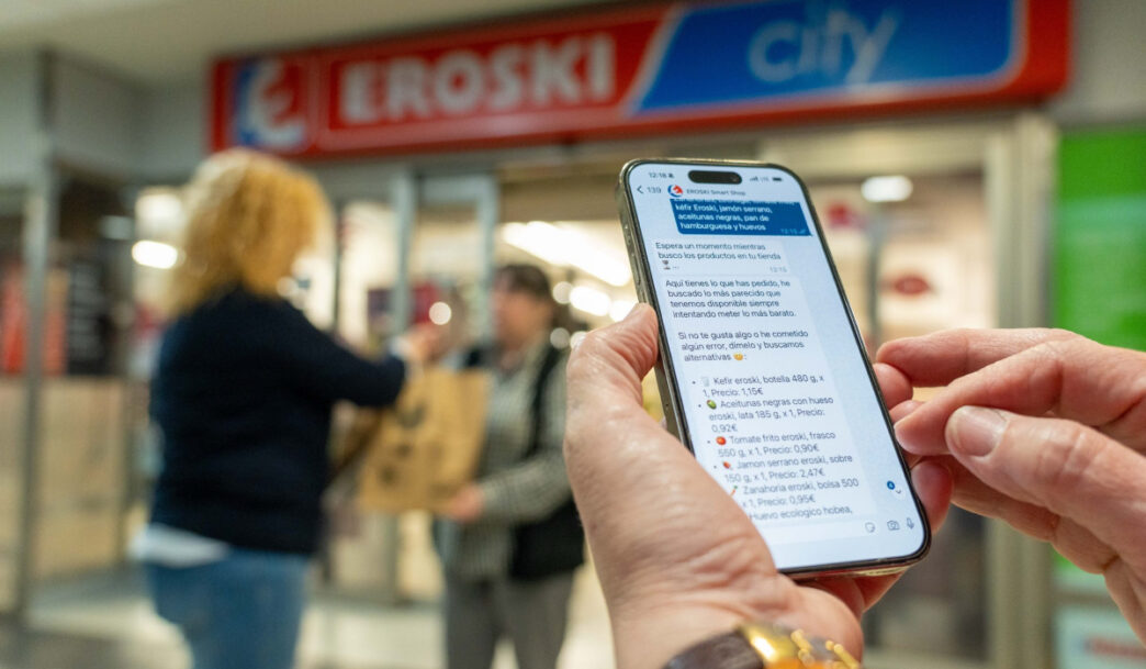 Eroski compra por WhatsApp con IA