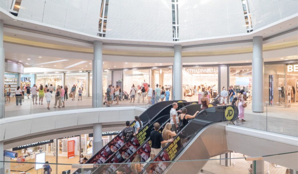 afluencia a los centros comerciales