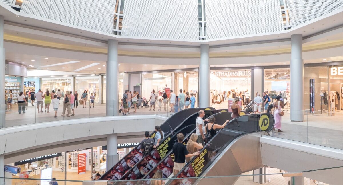 afluencia a los centros comerciales