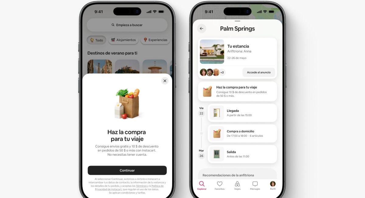 Airbnb servicios de viaje