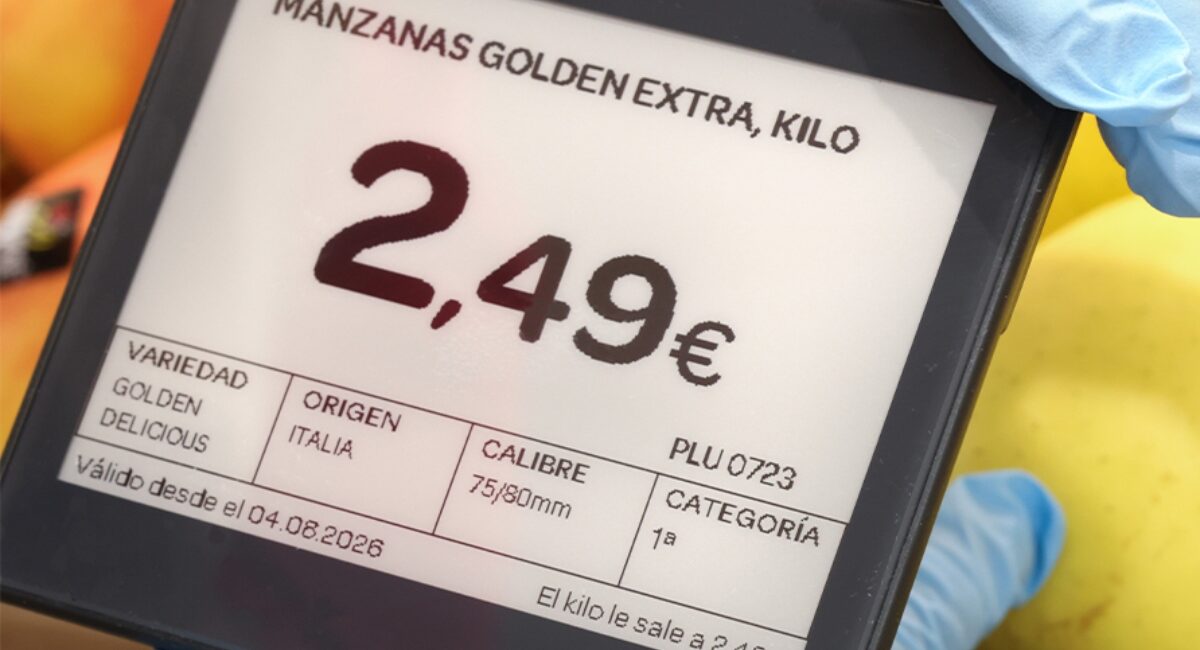 etiquetas electrónicas Supermercados El Jamón