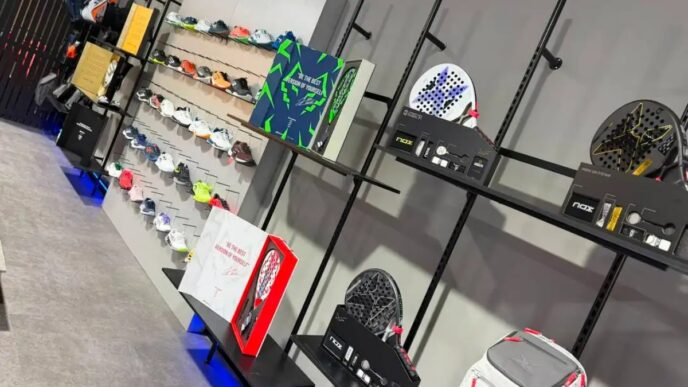 retail de deportes de raqueta
